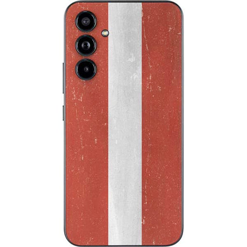 Latvia Flag Distressed Galaxy A54 5G Skin